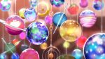  blurry blurry_background blurry_foreground derivative_work dolamcan highres irozuku_sekai_no_ashita_kara lens_flare no_humans orb ornament planet scenery sparkle 