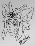  2019 champion crown deity digital_media_(artwork) ducatislo_(artist) female fluffy godness healer humanoid invalid_tag io_(character) line_art moon paladins paladinsfanart simple_background sketch smile symbol 