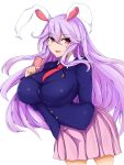  3:4 animal_humanoid big_breasts bottomwear breasts clothed clothing female hi_res huge_breasts humanoid lagomorph lagomorph_humanoid leporid_humanoid mammal mammal_humanoid moyashi rabbit_humanoid reisen_udongein_inaba skirt solo touhou video_games 