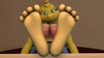  16:9 3d_(artwork) 4_toes anthro barefoot big_breasts breasts buckteeth cleavage clothed clothing digital_media_(artwork) female foot_focus fully_clothed green_eyes hi_res jenn_(zp92) lagomorph leporid looking_at_viewer mammal rabbit soles solo teeth toes zp92 