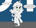  badumsquish derpi_dot_(oc) english_text equid equine fan_character female floating_wings green_eyes hi_res mammal meta my_little_pony pterippus solo text wings 