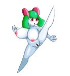  big_breasts blush breasts cactuscacti extra_thicc female huge_breasts humanoid kirlia low_res nintendo not_furry pok&eacute;mon pok&eacute;mon_(species) pussy solo video_games 