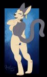  2018 amunet anthro bedroom_eyes black_lips black_nose blue_eyes breasts buttplug collar digital_media_(artwork) domestic_cat ear_piercing ear_ring felid feline felis female gem grin half-closed_eyes hand_on_shoulder hi_res lips looking_at_viewer looking_back mammal nude oli_snowpaw pawpads piercing pink_pawpads princess_plug raised_tail seductive sex_toy smile solo sphynx_(cat) standing 