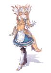  1girl absurdres animal_ear_fluff animal_ears blue_eyes elin_(tera) fox_ears fox_girl fox_tail highres large_tail long_hair looking_at_viewer plushmallow_(elin) solo tail tera_online twintails xeirn 