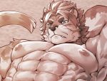  abs anthro biceps felid fur hair male mammal muscular muscular_male nipples nomad_(tas) oaks16 pantherine pecs sebia solo striped_fur stripes tiger tokyo_afterschool_summoners triceps video_games 