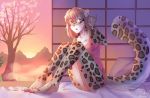  2019 5_fingers anthro digital_media_(artwork) felid female fingers fur grey_fur mammal pantherine poofroom shirafurryartist snow_leopard solo spots spotted_fur 