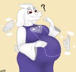  ! anthro belly big_belly big_breasts boss_monster bovid breasts caprine confusion disembodied_hand female group hi_res hyper hyper_belly mammal pregnant solo_focus toriel undertale undyingwolf video_games 