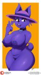  2019 anthro big_breasts bigdon1992 breasts clothing digital_media_(artwork) female fur hat headgear headwear hi_res invalid_tag lagomorph leporid mammal nyuroraxbidon nyuroraxbigdon patreon pinup pose rabbit rabbit_shopkeeper smile undertale video_games 