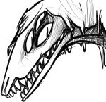  ambiguous_gender keadonger reptile scalie scp-682 scp_foundation sketch solo 