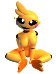  2019 3d_(artwork) animatronic anthro avian bird breasts chicken digital_media_(artwork) female five_nights_at_freddy&#039;s five_nights_at_freddy&#039;s_2 galliform gallus_(genus) hi_res looking_at_viewer machine nipples nude open_mouth phasianid pussy robot smile solo teeth thebunwiththescarf toy_chica_(fnaf) video_games 