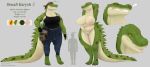  absurd_res alligator alligatorid anthro bedroom_eyes big_breasts breasts clothed clothing crocodilian denali_karysh dirty doctordj english_text eyes_closed female grin half-closed_eyes hi_res looking_at_viewer mature_female model_sheet pussy reptile scalie seductive smile smoking text tongue tongue_out 