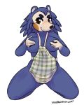  absurd_res animal_crossing anthro apron breast_grab breasts clothing eulipotyphlan female fur hand_on_breast hedgehog hi_res looking_at_viewer mabel_able mammal nintendo rainbowsprinklesart smile solo video_games 