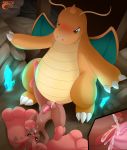  absurd_res anal blush bodily_fluids cum dragonite genital_fluids hi_res interspecies larger_male lopunny makoto177 male male/male nintendo nude penis pok&eacute;mon pok&eacute;mon_(species) scalie size_difference smaller_male tongue tongue_out video_games 