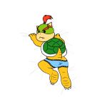  1:1 bed bowser_jr. clothing davidkyatt looking_at_viewer mario_bros nintendo underwear video_games young 