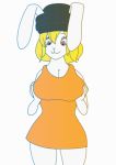  animated anthro breasts brightshade carrot_(one_piece) clothing digital_media_(artwork) female fur hair lagomorph leporid mammal minkmen_(one_piece) one_piece rabbit solo white_fur 
