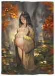  1girl alphonse_(white_datura) breasts divine_child_of_rejuvenation highres japanese_clothes pregnant sekiro:_shadows_die_twice water 