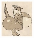  avian beak big_breasts big_butt bird borisalien breasts busty_feral butt feathered_wings feathers female feral galliform greater_sage-grouse grouse hi_res huge_breasts huge_butt hyper hyper_breasts hyper_butt looking_at_viewer phasianid sage-grouse solo thick_thighs wings 