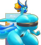  anthro big_breasts breasts curvaceous dragon female hi_res huge_breasts hyper hyper_breasts limitedvision looking_at_viewer skea smile solo standing thick_thighs wide_hips 