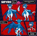  anthro blitzdrachin dragon female hi_res invalid_tag model_sheet reptile scalie sifyro solo wings 