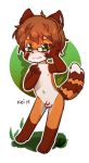  2019 ailurid alpha_channel auvere balls blush cub damien-the-red-panda eyewear flaccid glasses green_eyes hi_res male mammal navel nipples nude penis red_panda simple_background solo standing t-young transparent_background young 