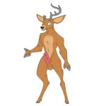 anthro antlers base cervid horn low_res male mammal multi_penis penis samalamb-bases solo 