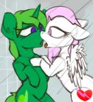  2019 cutie_mark duo equid equine female female/female horn kissing lime_dreaming mammal marsminer my_little_pony pterippus unicorn wings 