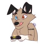  alpha_channel canid canine canis chibi damian5320 domestic_dog hi_res mammal playing playstation playstation_4 simple_background sony_corporation sony_interactive_entertainment transparent_background video_games 