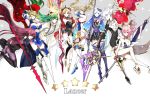  artoria_pendragon_(all) artoria_pendragon_(lancer) bradamante_(fate/grand_order) brynhildr_(fate) enkidu_(fate/strange_fake) ereshkigal_(fate/grand_order) fate/grand_order fate_(series) hyaku_chi karna_(fate) polearm scathach_(fate)_(all) scathach_(fate/grand_order) tamamo_(fate)_(all) tamamo_no_mae_(swimsuit_lancer)_(fate) weapon 