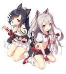  animal_ears azur_lane ikomochi shigure_(azur_lane) tagme tail yuudachi_(azur_lane) 