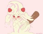  ahegao alcremie ambiguous_penetration blush dessert disembodied_hand duo fisting food food_creature fruit looking_pleasured momocha nintendo penetration plant pok&eacute;mon pok&eacute;mon_(species) red_eyes strawberry video_games 