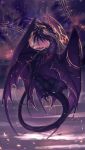  2018 claws detailed_background dragon fantasy feral hi_res horn membrane_(anatomy) membranous_wings night outside scalie skaydie solo spines teeth western_dragon wings 