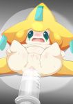  2019 absurd_res ambiguous_gender anal anus butt enema female hi_res humanoid jirachi legendary_pok&eacute;mon nintendo not_furry nude open_mouth pok&eacute;mon pok&eacute;mon_(species) pussy simple_background type video_games 