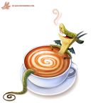  beverage coffee cryptid-creations cup dragon saucer solo 