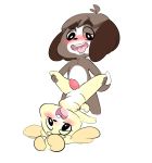  animal_crossing anthro blush breasts brother brother_and_sister canid canine canis digby_(animal_crossing) domestic_dog duo female fur hair incest isabelle_(animal_crossing) male male/female mammal nintendo nude open_mouth penetration penis pussy shih_tzu sibling simple_background sister toy_dog vaginal vaginal_penetration vallycuts video_games yellow_fur 
