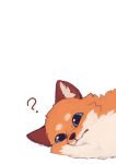  ? absurd_res ambiguous_gender black_nose canid canine color_fox fox fur fur_tuft hi_res mammal multicolored_fur orange_fur reaction_image simple_background solo tuft white_background 