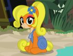  alternate_species badumsquish beach blue_eyes clothing coco_bandicoot costume crash_bandicoot_(series) equid equine female hi_res horse mammal my_little_pony naughty_dog overalls ponification pony ponytail seaside sitting solo sony_corporation sony_interactive_entertainment video_games 