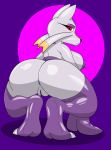  absurd_res anus big_butt breasts butt crouching female hi_res invalid_tag looking_at_viewer looking_back mienshao nintendo pok&eacute;mon pok&eacute;mon_(species) presenting pussy simple_background solo thetyrant thick_thighs video_games 