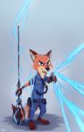  2019 anthro canid canine clothing disney electricity fox fur hi_res male mammal nick_wilde simple_background ziegelzeig zootopia 