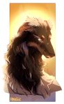  2019 black_fur brown_eyes canid canine canis digital_media_(artwork) domestic_dog ear_piercing ear_ring feral fur hi_res mammal piercing ravoilie solo 