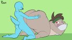  16:9 accessory ahegao all_fours animated anthro anthro_on_anthro ass_up avian balls bent_over big_breasts big_butt bouncing_butt breasts brown_hair butt butt_grab doggystyle eyes_closed female female_penetrated from_behind_position grope hair hand_on_butt headband heavy_thrusting huge_butt interspecies jiggle lagomorph leporid looking_back looking_pleasured male male/female male_penetrating mammal penetration penis pillow plaga pudding_(plaga) rabbit red_eyes sex simple_background smile thick_thighs thrusting vaginal vaginal_penetration wide_hips 