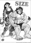  abs big_muscles cooner duo exercise felid female invalid_tag lion male mammal muscular muscular_female pantherine tiger tigress_(disambiguation) workout 