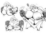  anthro areola areola_slip big_breasts breasts clothing female huge_breasts joelasko lagomorph leporid mammal mature_female overweight patricia_bunny pussy rabbit the_looney_tunes_show thick_thighs torn_clothing warner_brothers 