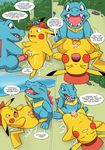  ash_ketchum ashchu comic palcomix pikachu pokemon totodile 