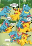  ash_ketchum ashchu comic palcomix pikachu pokemon totodile 