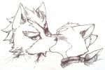  2015 anthro canid canine canis duo eye_patch eyes_closed eyewear fox fox_mccloud fur hair handkerchief kissing lilith_(artist) looking_at_viewer male male/male mammal nintendo star_fox video_games wolf wolf_o&#039;donnell 