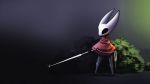  16:9 arthropod black_eyes clothing female feretta hi_res hollow_knight hornet_(hollow_knight) insect legwear needle poncho stockings 