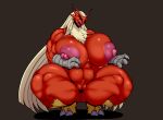  anthro avian ber00 big_breasts bird blaziken breasts feathers female hi_res huge_breasts muscular muscular_female nintendo nipples non-mammal_breasts nude pok&eacute;mon pok&eacute;mon_(species) pussy red_feathers solo video_games 