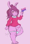  &lt;3 2019 anji_(lil_tarap) anthro balls bisexual_pride_colors breasts digital_media_(artwork) fur gynomorph hi_res intersex lagomorph leporid lgbt_history_month lgbt_pride lil_tarap mammal penis pride_colors rabbit short_stack small_breasts solo uncut 