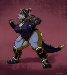  absurd_res anthro armor big_breasts breasts clothed clothing female greasymojo headgear helmet hi_res huge_breasts looking_at_viewer nidoqueen nintendo overweight overweight_female pok&eacute;mon pok&eacute;mon_(species) smile solo standing thick_thighs video_games 