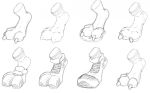  3_toes clothing furgonomics kyrio legwear paws sneakers socks thong toeless_socks toes 